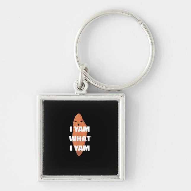 I Yam What I Yam - Dancing Sweet Potato Than Keychain (Front)