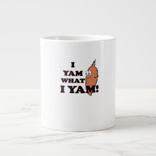 I Yam What I Yam Funny Meme Humor Giant Coffee Mug
