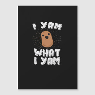 I Yam What I Yam Funny Potato Pun Thanksgiving