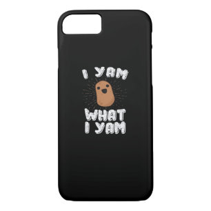 I Yam What I Yam Funny Potato Pun Thanksgiving iPhone 8/7 Case