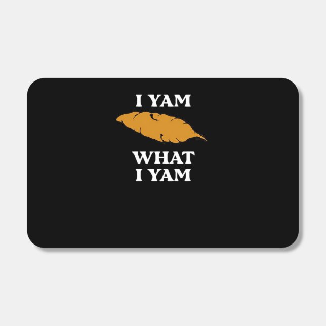 I Yam What I Yam - Funny Potato Sarcasm Pun Matchboxes (Front)
