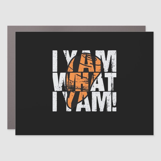 I Yam What I Yam Funny Quote Car Magnet (Front)
