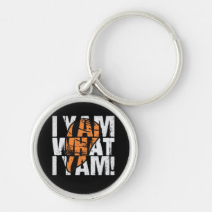 I Yam What I Yam Funny Quote Keychain