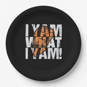 I Yam What I Yam Funny Quote Paper Plates