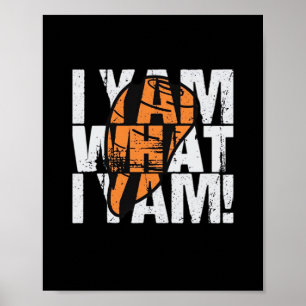 I Yam What I Yam Funny Quote Poster