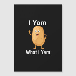 I Yam What I Yam Funny Thanksgiving Potato Pun Shi