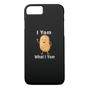I Yam What I Yam Funny Thanksgiving Potato Pun Shi iPhone 8/7 Case