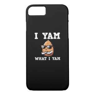 I Yam What I Yam Humorous V-Neck iPhone 8/7 Case