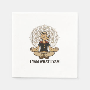 I Yam What I Yam Meme Quote Playful Tone Napkins