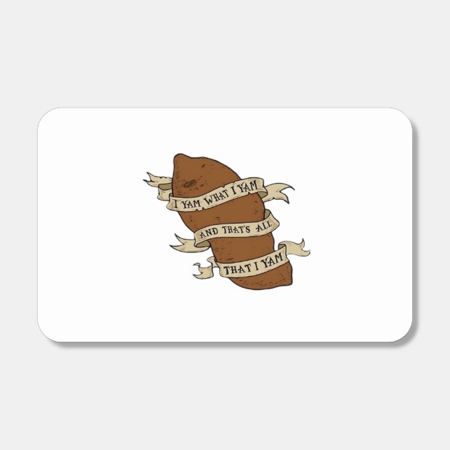 I Yam What I Yam Quote Funny Playful Mood Matchboxes (Front)