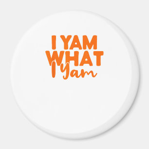 I Yam What I Yam Sweet Potato Thanksgiving Couple  Magnet