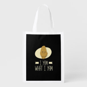 I Yam What I Yam - Sweet Potato Thanksgiving Grocery Bag