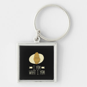 I Yam What I Yam - Sweet Potato Thanksgiving Keychain