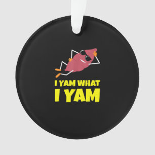 I Yam What I Yam Sweet Potato Thanksgiving Sloth D Ornament