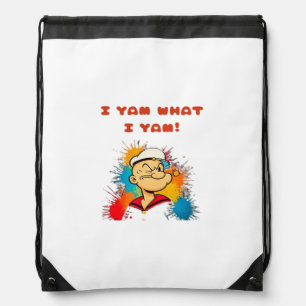 I Yam What I Yam Sweet Potato Thanksgiving Sloth Drawstring Bag