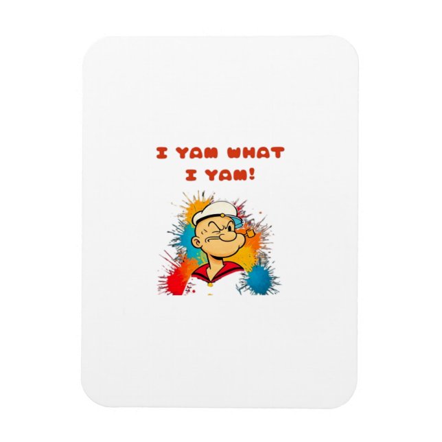 I Yam What I Yam Sweet Potato Thanksgiving Sloth Magnet (Vertical)
