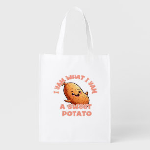I Yam What I Yam Sweet Potato Warm Cozy Tone Grocery Bag