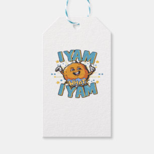 I Yam What I Yam Thanksgiving Cozy Vibe Gift Tags