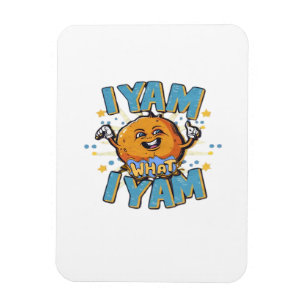 I Yam What I Yam Thanksgiving Cozy Vibe Magnet