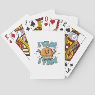 I Yam What I Yam Thanksgiving Cozy Vibe Poker Cards