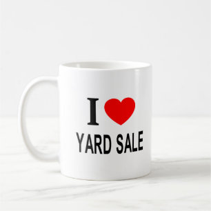 I ❤️ YARD SALE I LOVE YARD SALE I HEART YARD SALE COFFEE MUG