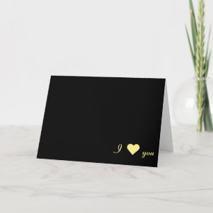 I ♥ you, card
