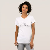 I zinc therefore I am periodic table pun shirt (Front Full)