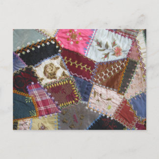 IA-Ill. Quilt group, English gallery, train depot Postcard