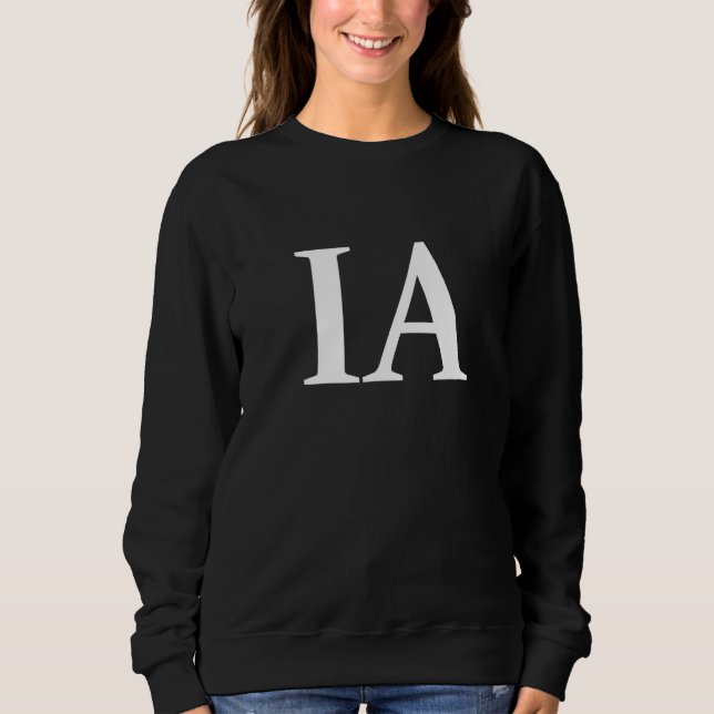 IA - Italia Three Part Italy - Italian Flag Part 3 Sweatshirt (Front)