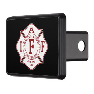 Slap-Art Thin Red Line Firefighter 2 Tow Trailer Hitch Cover Plug 