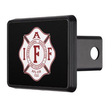Iaff Maltese Cross Hitch Cover 2" Receiver by TheFireStation at Zazzle