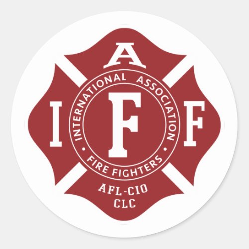 IAFF Maltese Round Sticker