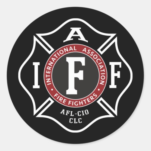 IAFF Maltese Round Sticker