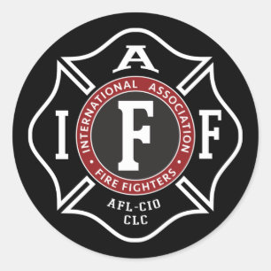 IAFF Maltese Round Sticker