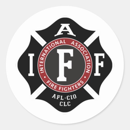 IAFF Maltese Round Sticker