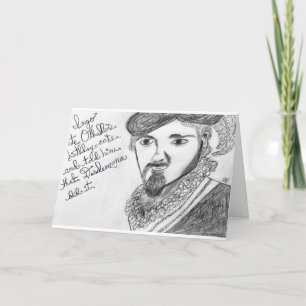Iago Eats Othello's Birthday Cake Shakespeare Card