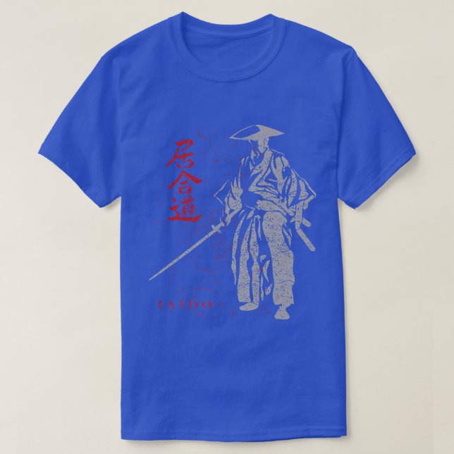 IAIDO  Martial Arts, Samurai, Ronin  (2) T-Shirt (Design Front)