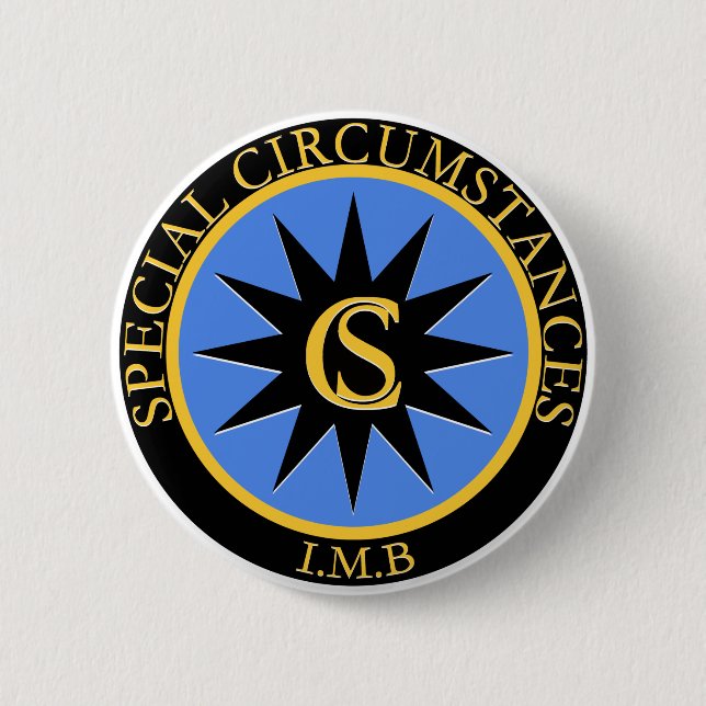 Iain M Banks Culture Special Circumstances Badge Button (Front)