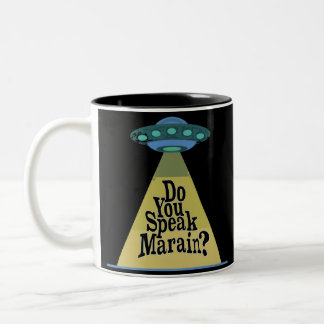 Iain M. Banks Do you Speak Marain Culture language Two-Tone Coffee Mug