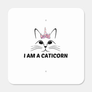 IAM A CATICORN METAL SIGN