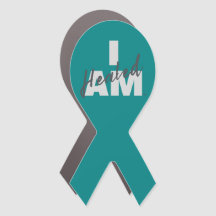 IAM Healed Car Magnet - Teal Ribbon