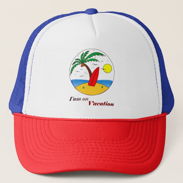 Vacation Hats & Caps | Zazzle