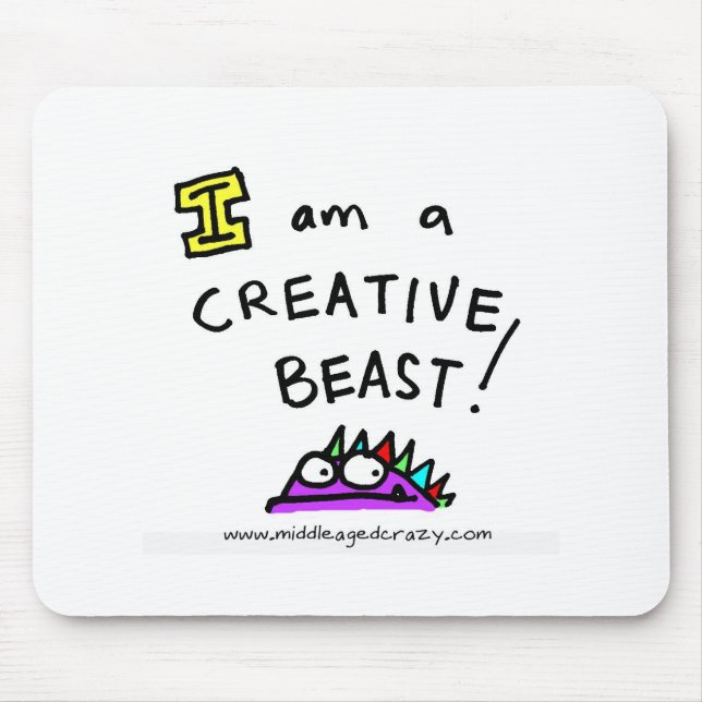 iamabeast mouse pad (Front)