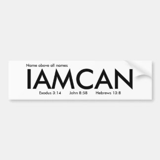 IAMCAN BUMPER STICKER
