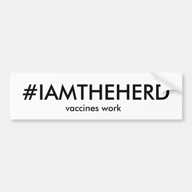 #IAMTHEHERD bumper sticker (Front)