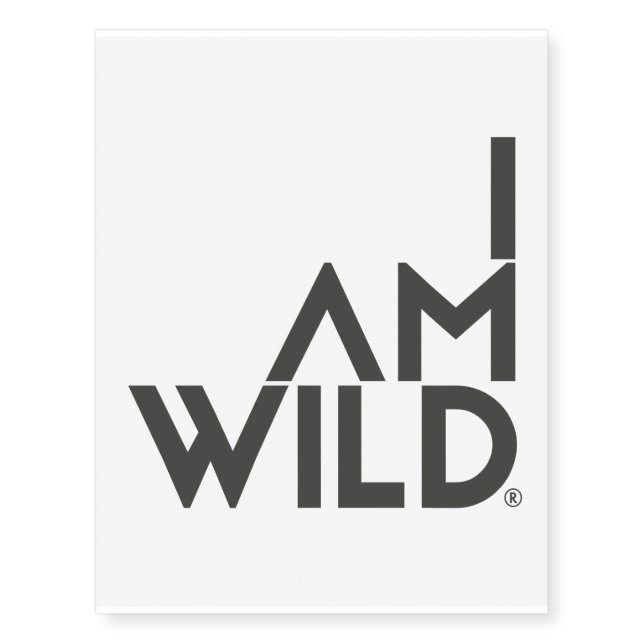 IAMWILD Temporary Tattoos (Front)