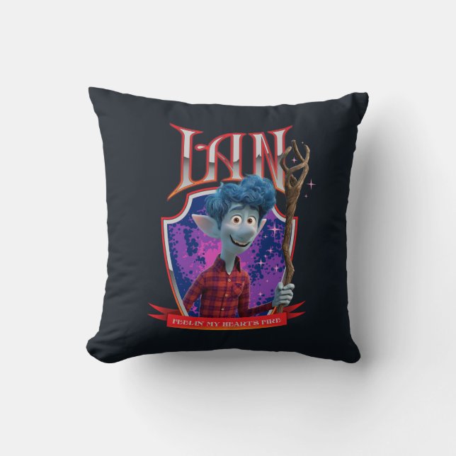 Ian - Feeling My Heart's Fire Throw Pillow (Front)