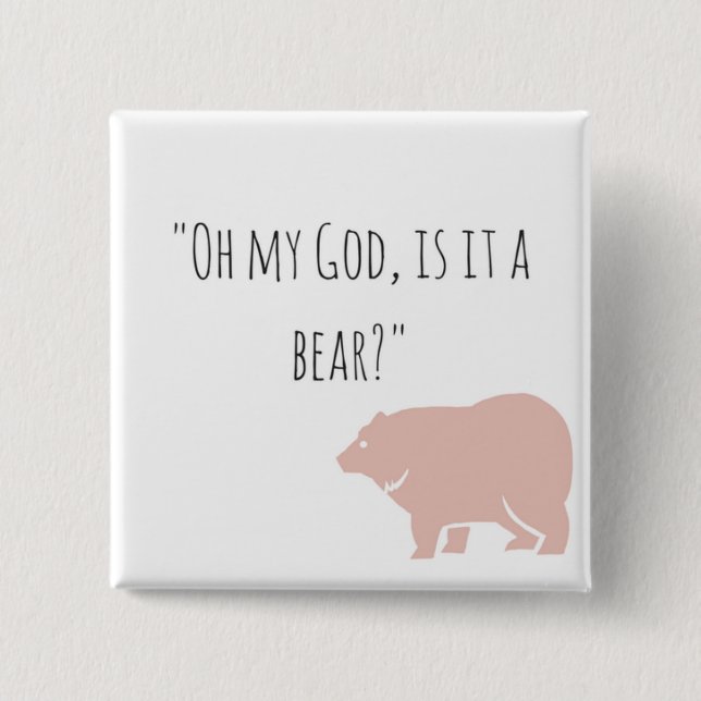 Ian's bear button (Front)