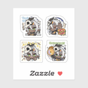 Iansan Genshin Impact 4 Pack Sticker Sheet