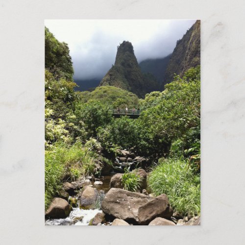 Iao Needle in Iao Valley State Park Maui Hawaii Postcard